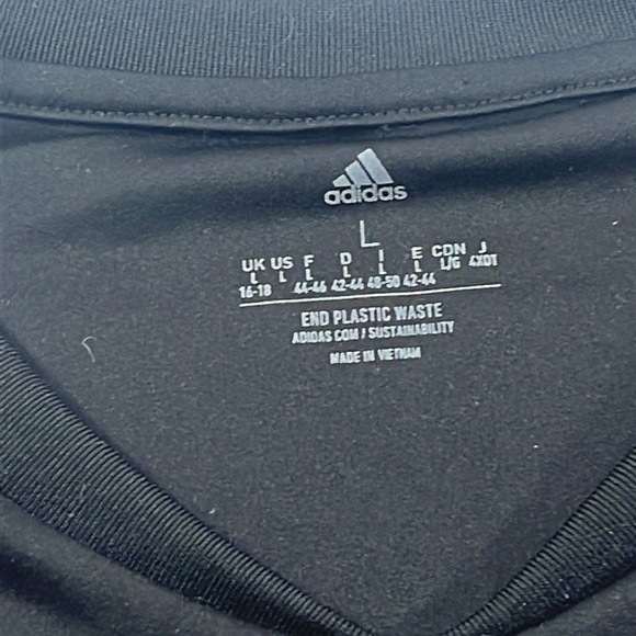 Adidas 16/18 Youth Black White Athletic Shirt - Picture 5 of 8